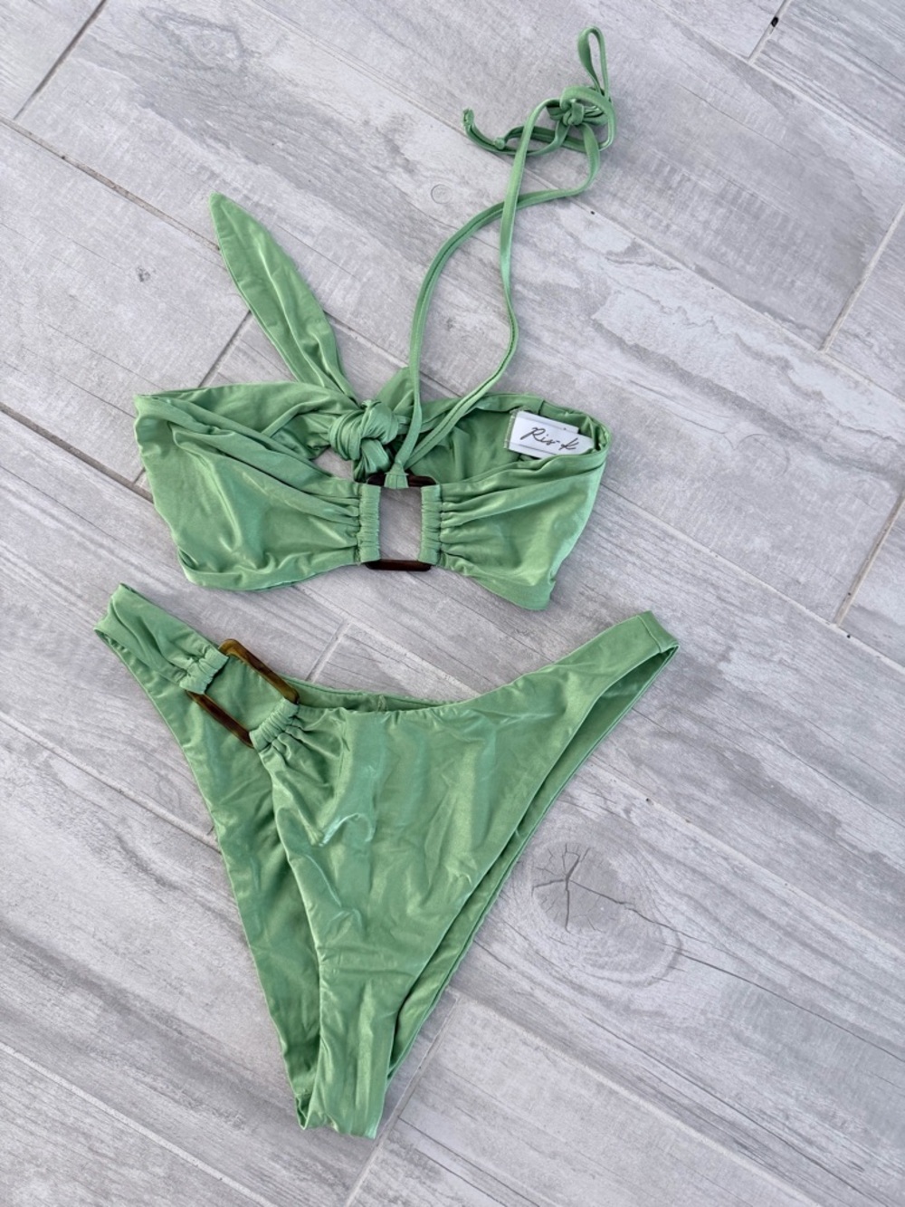 Rincon Sage Green Bikini Set - Women